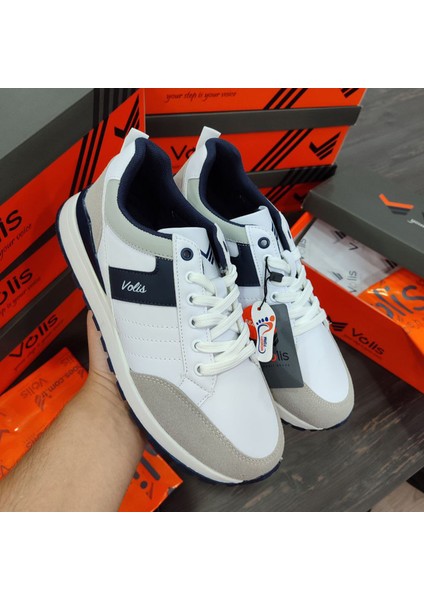Erkek Beyaz Sneaker & Spor Ayakkabı, Günlük Kullanım, Hafızalı Iç Taban Volis 23550 indirimleri