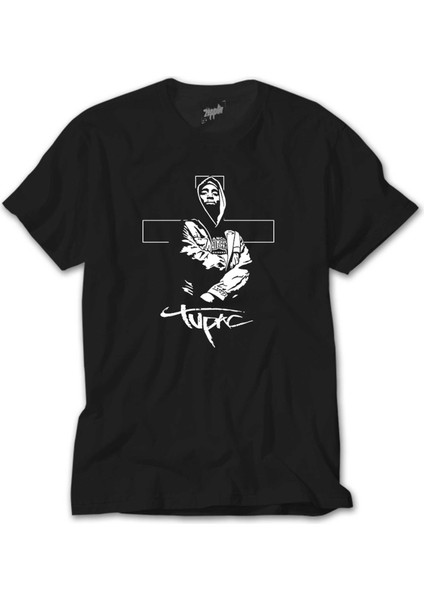 Tupac Angel Siyah Tişört