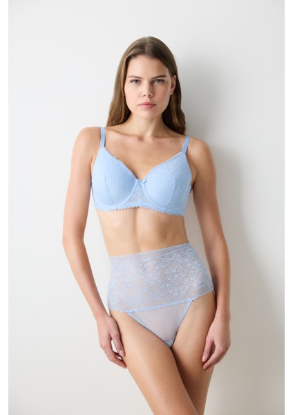 Marvel Lace Dantel Mavi Sütyen