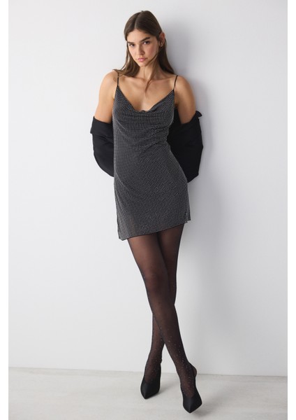 Drops Siyah Külotlu Çorap