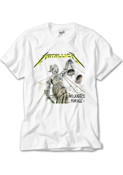 Metallica And Justice For All Beyaz Tişört