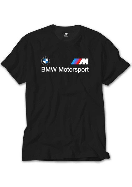 Bmw Logo M Power Motorsport Siyah Tişört