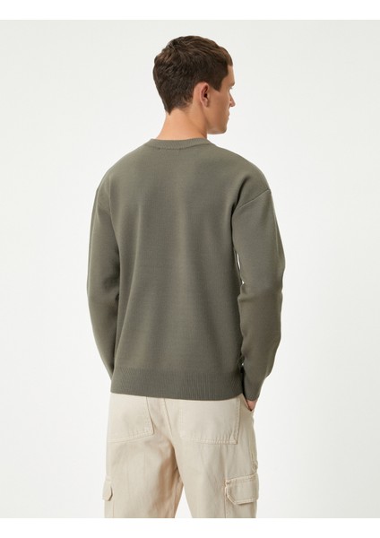 Basic Kazak Bisiklet Yaka Uzun Kollu fırsatları