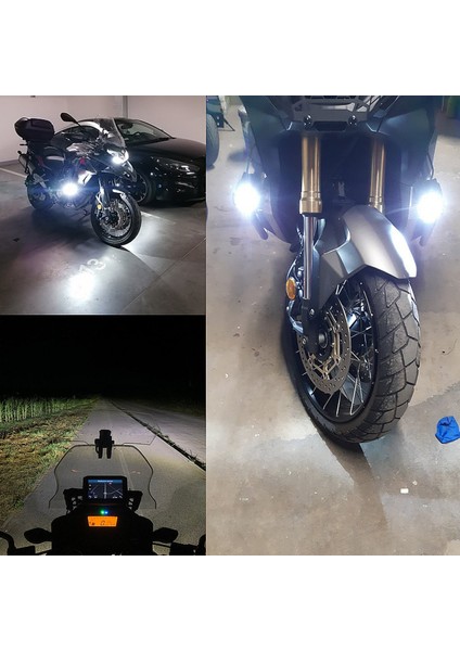 Enduro ve Gs Serileri Uyumlu Motosiklet LED Sis Farı Yüksek Performans Metal Gövde 12V-24V 40W 2 ADET