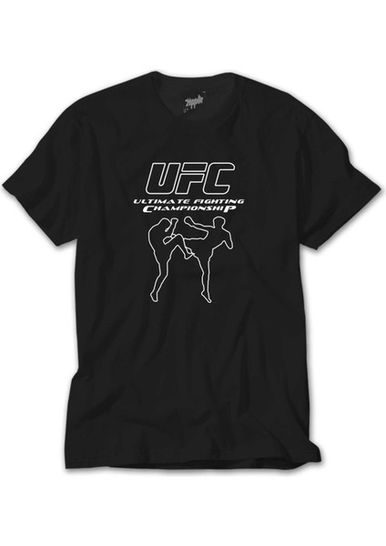 Ufc Kick Siyah Tişört