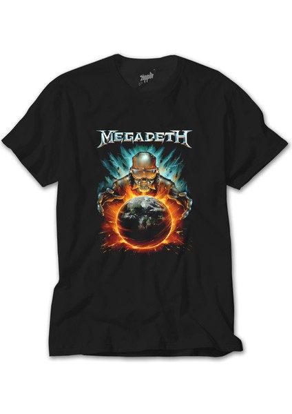 Megadeth World King Siyah Tişört