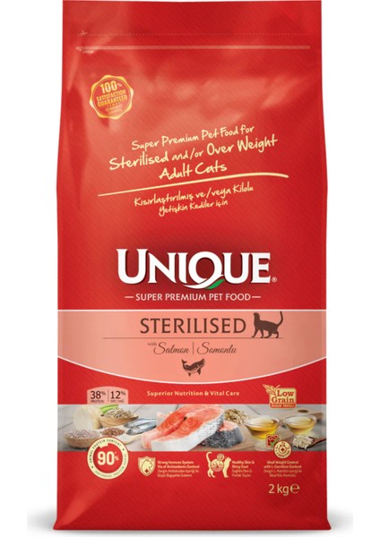 Sterilised Kısırlaştırılmış Kedi Maması Somonlu 2 kg Anti Hairball ve Multivitamin Hediyeli fiyatları