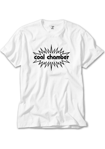 Coal Chamber Logo Beyaz Tişört