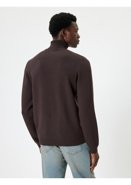 Boğazlı Kazak Triko Basic Uzun Kollu fırsatları