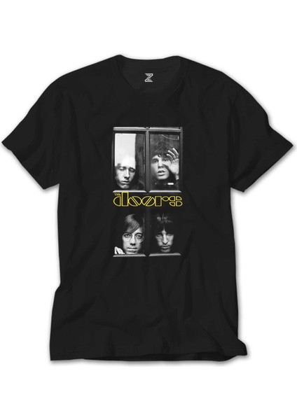The Doors Windows Siyah Tişört