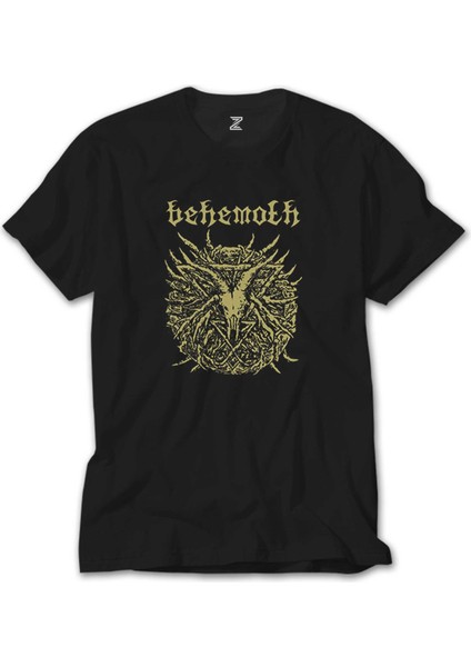 Behemoth Goat Pentagram Siyah Tişört