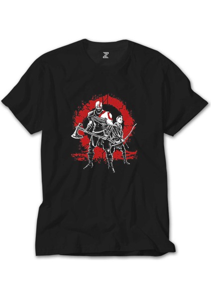 God Of War Logo Lineage Siyah Tişört