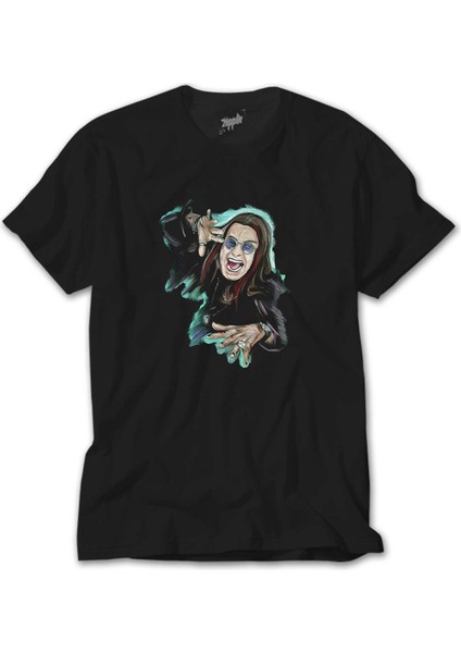 Ozzy Osbounre Colors Body Siyah Tişört