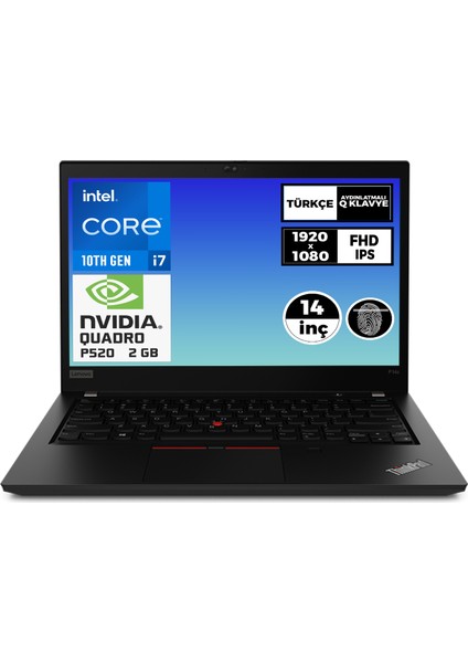 Thinkpad P14S Gen 1 I7-10510U 48GB 2tb SSD 2 GB P520 14" Fhd W10P Iş Istasyonu 20S40044TX 004