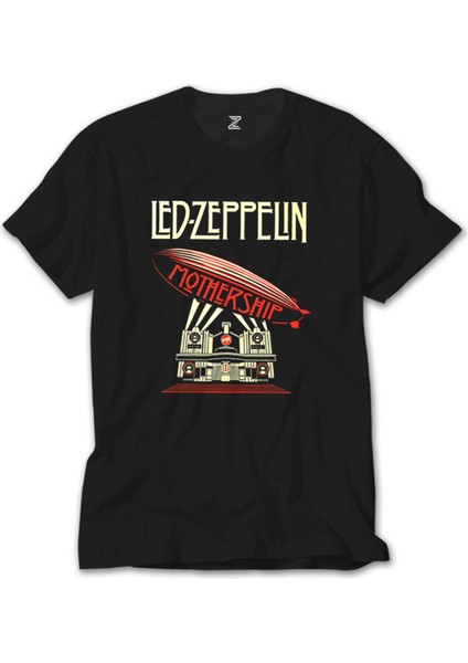 LED Zeppelin Mothership Siyah Tişört