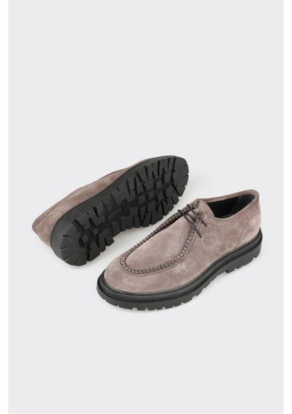 Antrasit Deri Erkek Günlük Ayakkabı modelleri