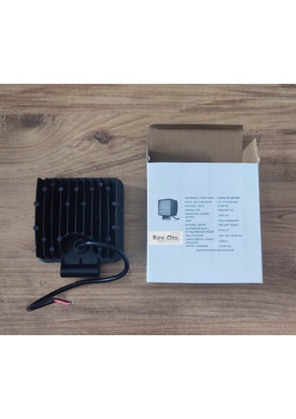 16 LED Kare 9-48 Volt 48 Watt IP67 Çalışma Lambası