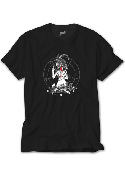Baphomet Blood Siyah Tişört