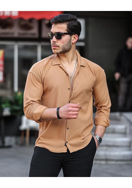 Fitilli Ottoman Dokulu Gömlek