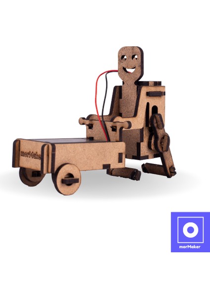 Sepetli Robot Dc Motorlu Ahşap Oyuncak Stem-A Seti fırsatları