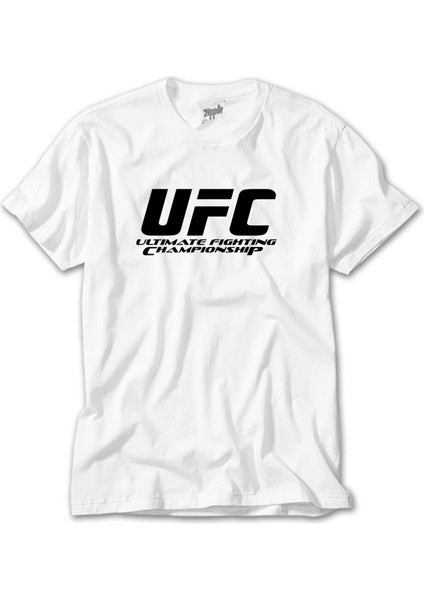 Ufc Logo Ultimate Championship Beyaz Tişört