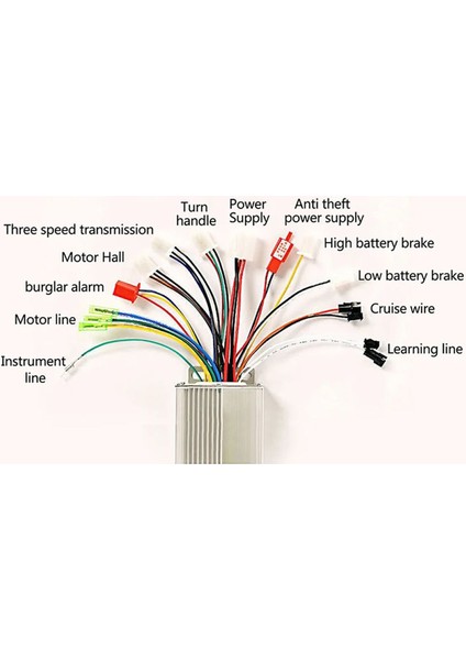 Dc 36V / 48V 350W Fırçasız Motor Sürücü Scooter Elektrikli Bisiklet Beyin Bldc Hız Kontrol Kartı fırsatları
