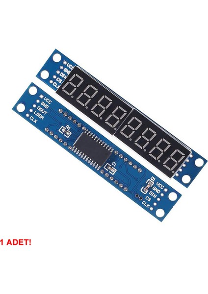MAX7219 8 Bit Hane Kırmızı 7 Segment Ekran 0.36 Inch Saat Seri Haberleşme Dijital Gösterge Display modelleri