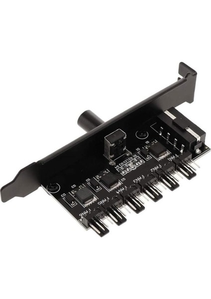 6 Port Fan Çoğaltıcı Hız Kontrol Kartı Molex Güç Giriş Soketi 12V
