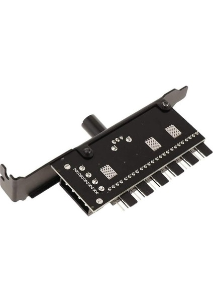 6 Port Fan Çoğaltıcı Hız Kontrol Kartı Molex Güç Giriş Soketi 12V