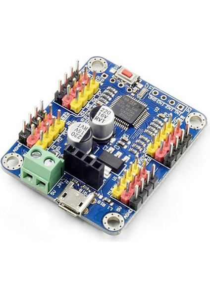 16 Kanal Servo Motor Kontrol Kartı Robot Pwm Motor Sürücü USB Ttl