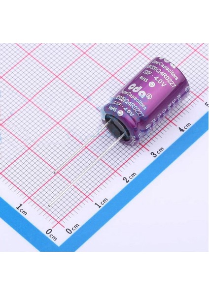 220F 4V 5A Süpercap 13X20MM Dıp Süper Kapasitör Enerji Depolama Güneş Rüzgar Akü Batarya Güç Kaynağı