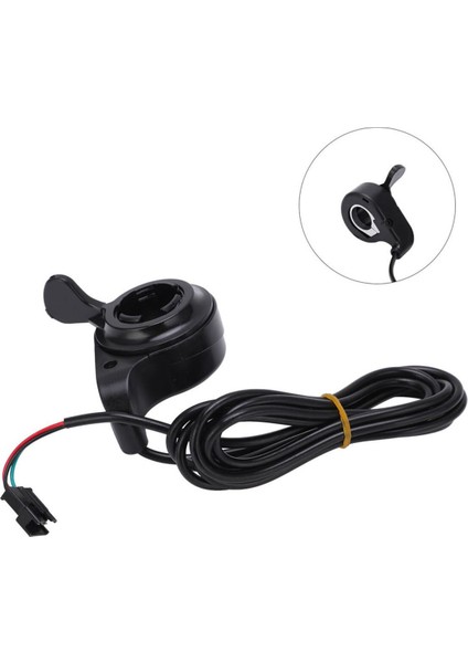 Elektrikli Bisiklet Gaz Kolu Scooter Motor Baş Parmak Hız Kontrol Ekransız Aksesuar Parça 23MM