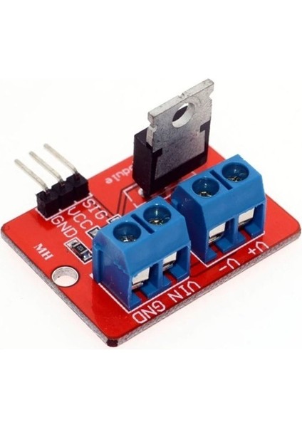 IRF520 Mosfet Sürücü Kartı Klemens Bağlantı Soketi Ssr Röle Motor LED Lamba Parlaklık Dimmer modelleri