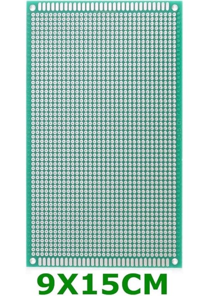 9X15CM Proto Pcb Pertenaks Prototip Deney Kartı Delikli Plaket