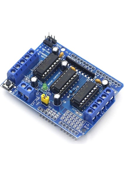 Arduino L293D Motor Sürücü Shield Alt Kart Dc 36V 0.6A 4x Dc Motor 2x Step Motor 2x Servo Motor Uno