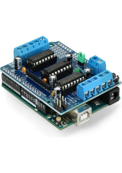 Arduino L293D Motor Sürücü Shield Alt Kart Dc 36V 0.6A 4x Dc Motor 2x Step Motor 2x Servo Motor Uno