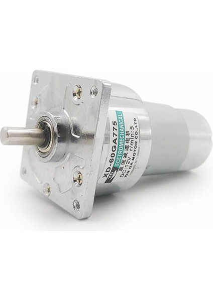 XD-60GA775 Dc Motor 12V 5rpm 35W 87KG.CM Yüksek Tork Kuvvet Metal Dişli Redüktörlü Robot Cnc Makine
