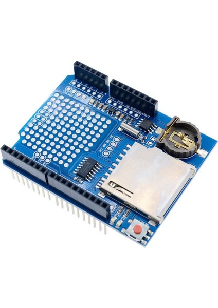 Arduino Sd Kart Rtc Saat Data Kayıt Logger Shield DS1307 2x LED Prototip Pcb Alanı Reset Butonu indirimleri