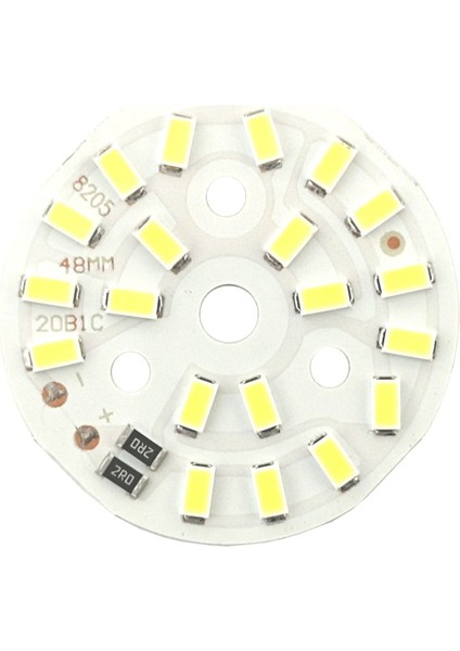 5730 5V 10W 48MM Beyaz LED Modül Aluminyum Pcb 20 LED Lamba Aydınlatma Işık