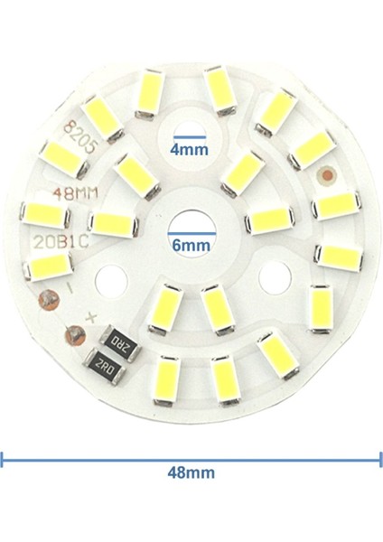 5730 5V 10W 48MM Beyaz LED Modül Aluminyum Pcb 20 LED Lamba Aydınlatma Işık fırsatları