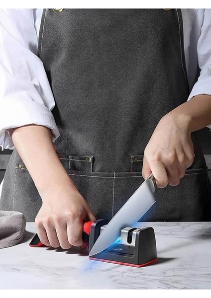 Bıçak Bileme Aleti 3 Aşamalı, 3 Açılı Bıçak Bileyici,Bıçak Keskinleştirmek Için Pratik Mutfak Eşyası fırsatları