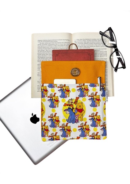 Kitap Kılıfı / Tablet Kılıfı / Ebook Kılıfı / Çok Amaçlı Kılıf ( Aıcık ve Arkadaşları )