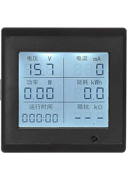 Dc 6-100V 20A Dijital Voltmetre Ampermetre Wattmetre Voltaj Akım Güç Empedans Enerji Tüketim Ölçme