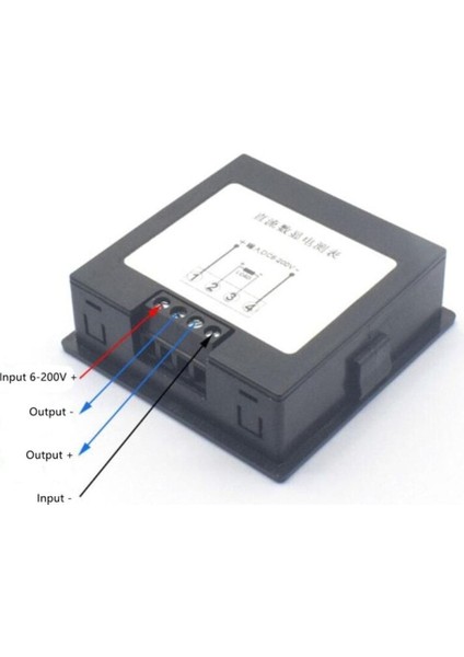 Dc 6-100V 20A Dijital Voltmetre Ampermetre Wattmetre Voltaj Akım Güç Empedans Enerji Tüketim Ölçme