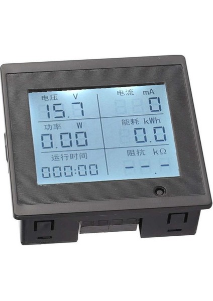 Dc 6-100V 20A Dijital Voltmetre Ampermetre Wattmetre Voltaj Akım Güç Empedans Enerji Tüketim Ölçme