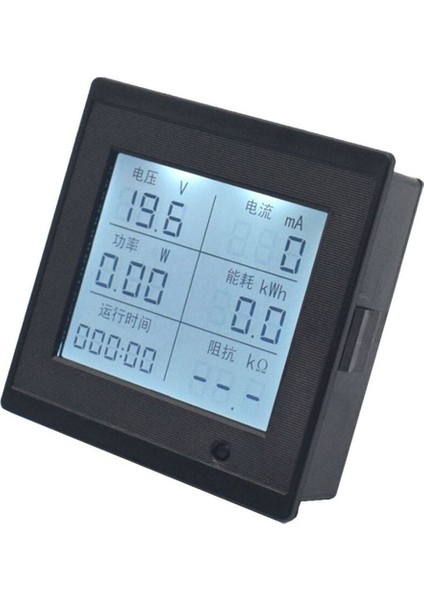 Dc 6-100V 20A Dijital Voltmetre Ampermetre Wattmetre Voltaj Akım Güç Empedans Enerji Tüketim Ölçme