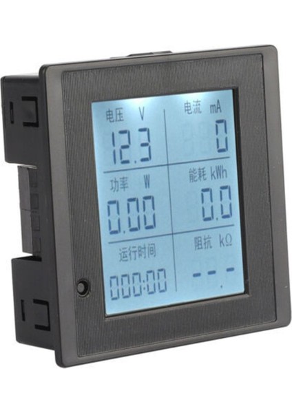 Dc 6-100V 20A Dijital Voltmetre Ampermetre Wattmetre Voltaj Akım Güç Empedans Enerji Tüketim Ölçme