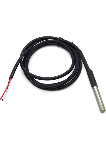 Kablolu Su Geçirmez DS18B20 DS1820 Sıcalık Isı Sensörü 1 Metre Arduino Yeni