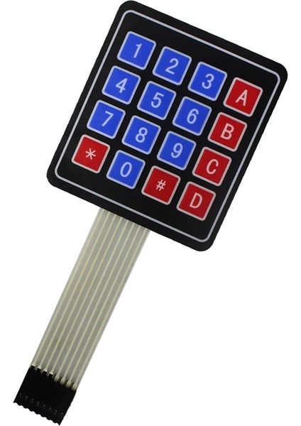 4 x 4 Matrix Membran Keypad 16 Buton Tuş Takımı Keyboard Klavye Alarm Şifre Kilit