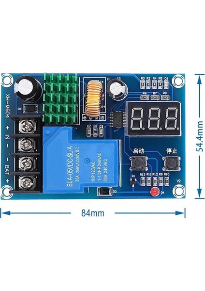 XH-M604 30A Akü Şarj Kontrol Koruma Modülü 12V 24V Batarya Kurşun Asit Jel Akü Lityum Li-Lon Pil
